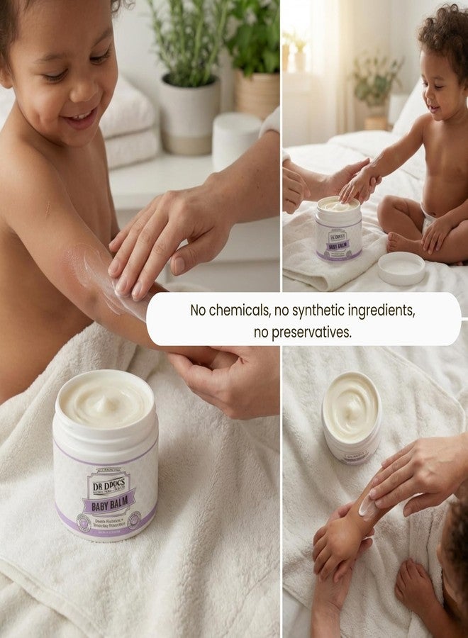 Dr. Doug's Baby Balm (Large Jar, 8 oz) - Gentle Organic Moisturizing Skin Care for Baby's Sensitive Skin with Natural Zinc Oxide for Sun Protection - Image 5