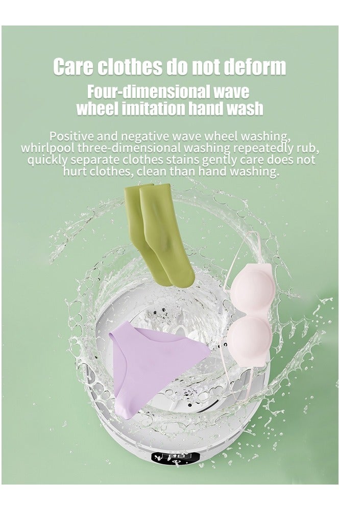 أبيكس 1لتر غسالة ملابس داخلية محمولة، غسالة ملابس صغيرة مُحسّنة لعام ٢٠٢٥ | كوب غسيل لاسلكي وقابل لإعادة الشحن لحمالة الصدر والملابس الداخلية والجوارب، غسالة صغيرة الحجم وسهلة السفر - Image 5