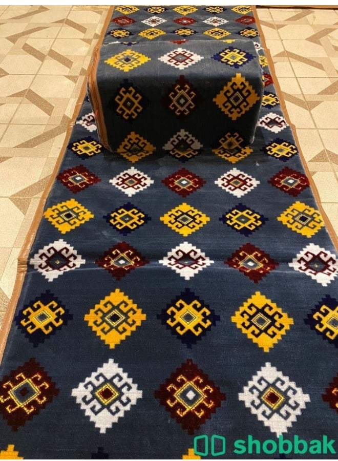 SMART HOME Carpet and rug with excellent backing, padded and soft to the touch, with beautiful patterns, double stitching, 20 mm lining and waterproof Tanzanian fabric underneath, sitting mat with a heavy backrest of 8 mm, 1 mm square tubes 5X80X200 cm - Image 4