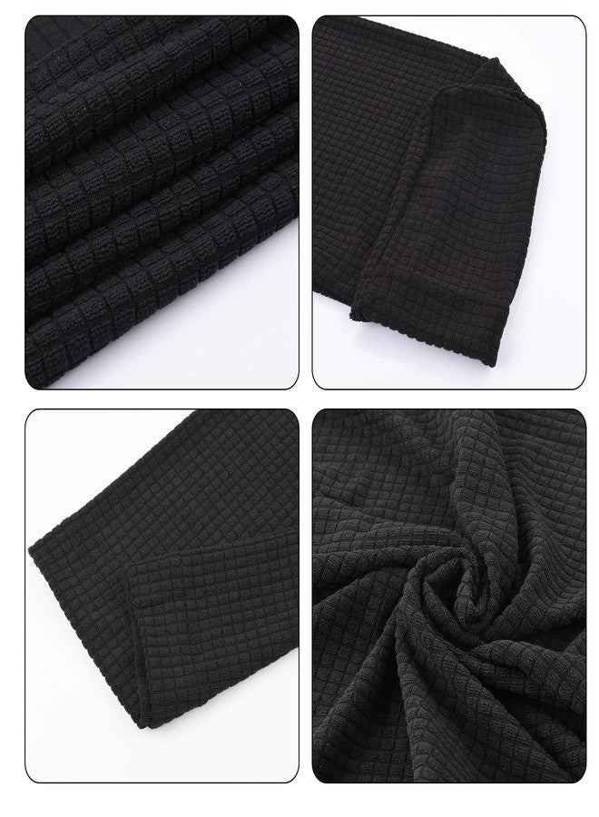 CM Anti-Slip Sofa Armrest Slipcover Anti-dust Armchair Stretch Cover for Sofa Recliner Armchair Couch Protector, One Pair (Black) - Image 4