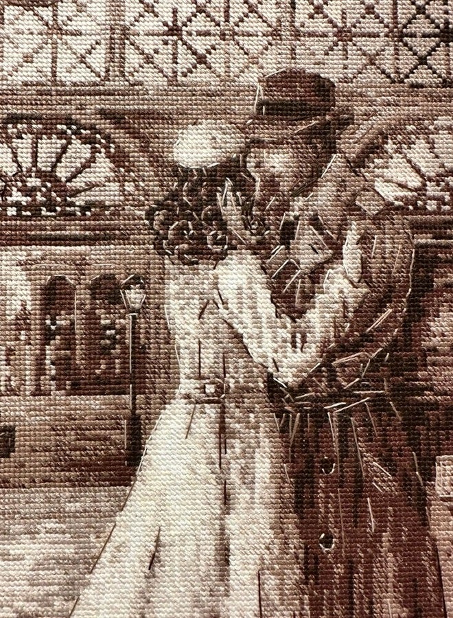 Riolis Counted Cross Stitch kit 2111 Old Photo. Rendezvous - Image 4