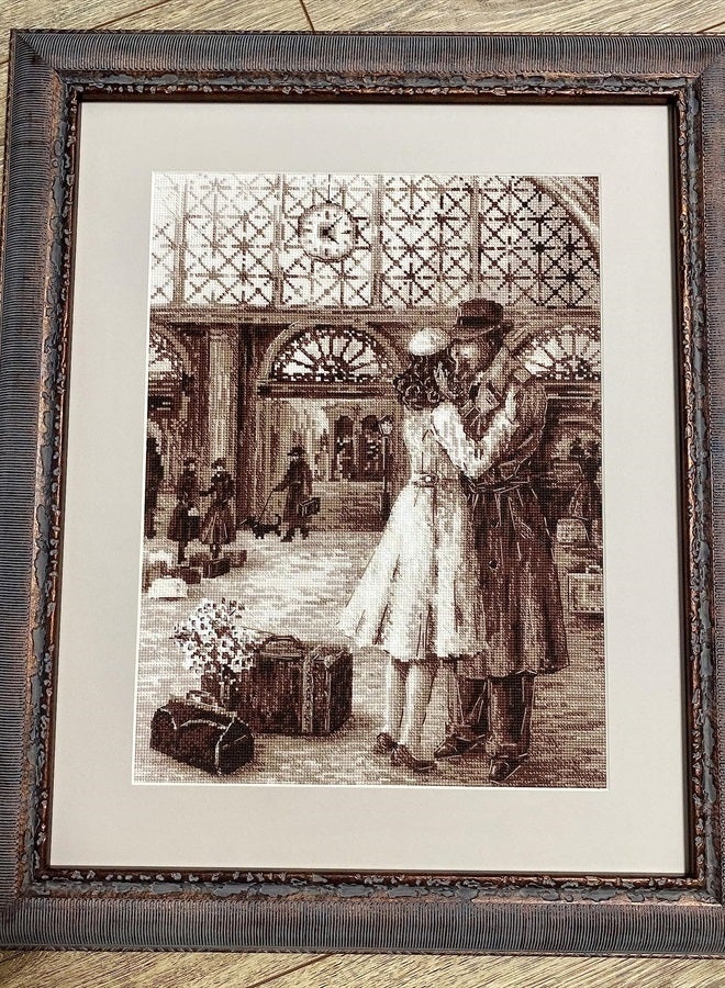 Riolis Counted Cross Stitch kit 2111 Old Photo. Rendezvous - Image 3