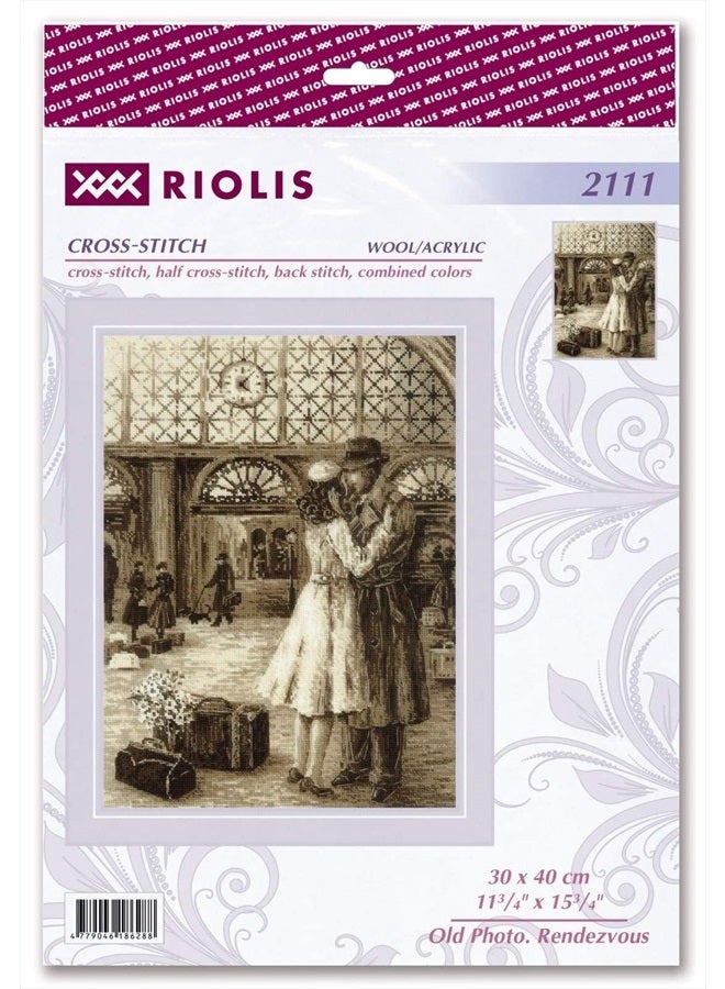 Riolis Counted Cross Stitch kit 2111 Old Photo. Rendezvous - Image 2