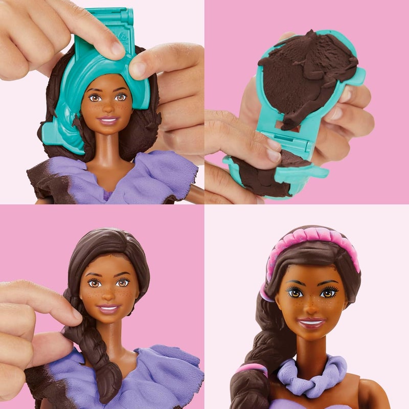 Play-Doh Barbie Fashionista Ruffles Set with Doll and Accessories - Image 3