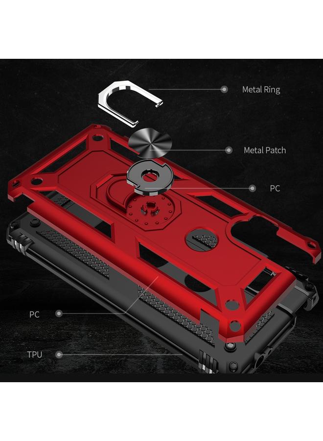 اس-توب جراب لهاتف Motorola One Hyper، جراب واقٍ مقاوم للصدمات مصنوع من مادة TPU + PC مع حامل دوار 360 درجة - Image 5