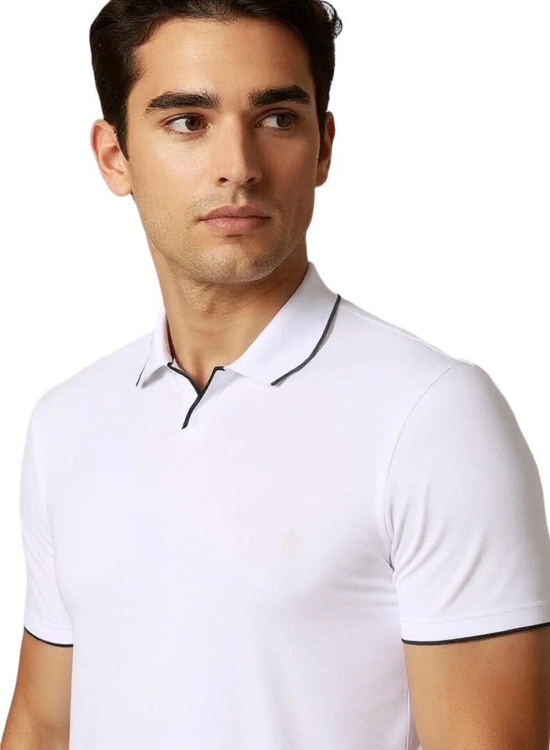 French Connection Basic Premium Cotton Polo Shirt - Image 5
