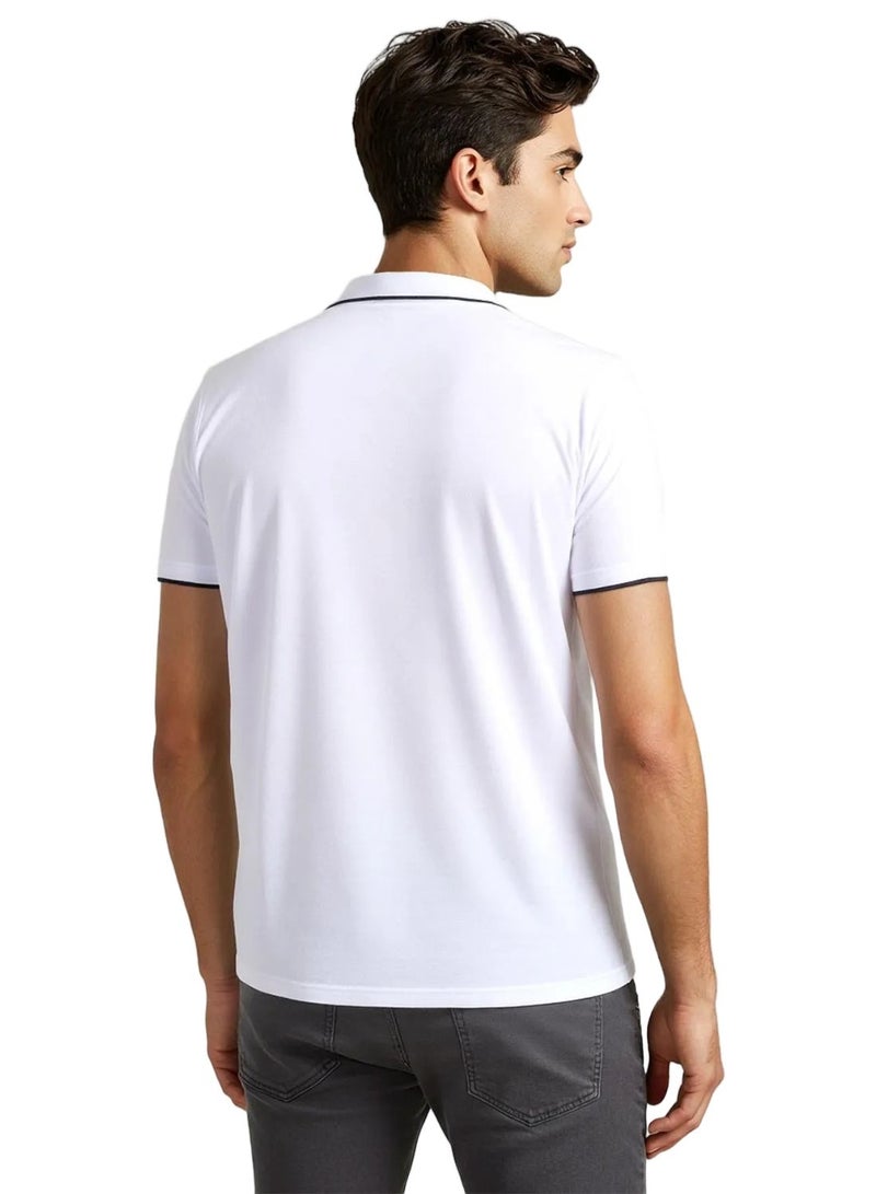French Connection Basic Premium Cotton Polo Shirt - Image 3