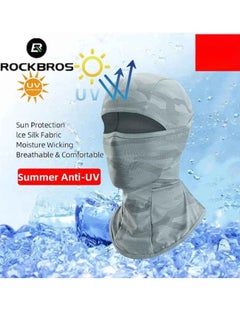 Rockbros UV Sun Protection Mask, Breathable Sport Motorcycle Mask, Comfortable Ski Bike Wind Stopper Face Mask, Skin Friendly Spring Summer Cycling Mask For Cycle Motor Bike, (1pc, Black)  - Image 2