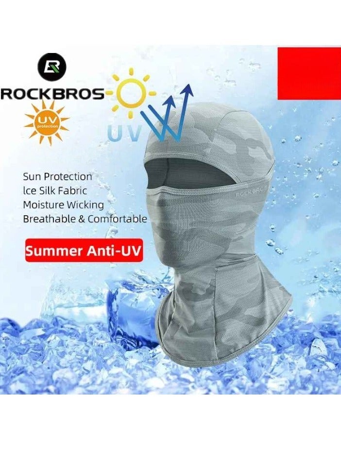 Rockbros UV Sun Protection Mask, Breathable Sport Motorcycle Mask, Comfortable Ski Bike Wind Stopper Face Mask, Skin Friendly Spring Summer Cycling Mask For Cycle Motor Bike, (1pc, Black)  - Image 2