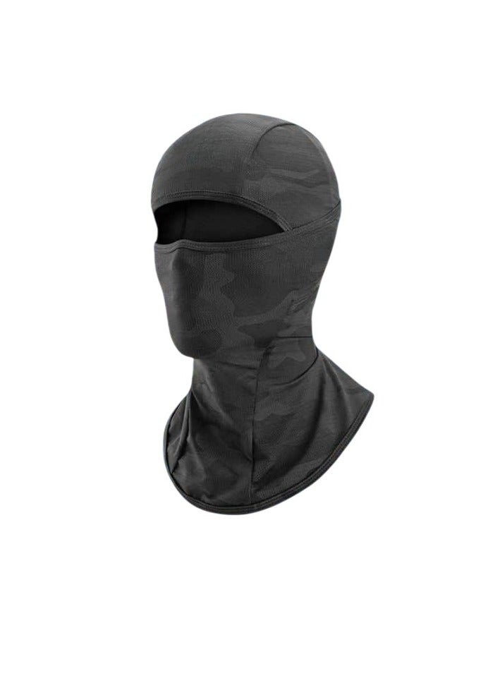 Rockbros UV Sun Protection Mask, Breathable Sport Motorcycle Mask, Comfortable Ski Bike Wind Stopper Face Mask, Skin Friendly Spring Summer Cycling Mask For Cycle Motor Bike, (1pc, Black)  - Image 1