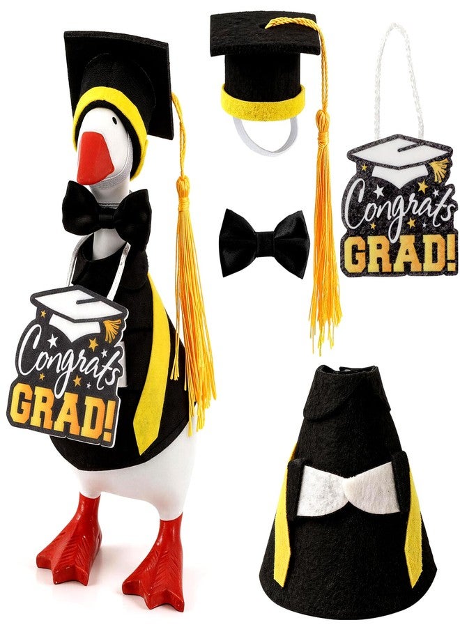 YGEINIT 7 Inch Desk Goose Outfits,Graduation Desk Goose Costumes Accessories, Graduation Decor for Desktop Goose Statues Classroom School and Home Table,Graduation Gift - Image 1