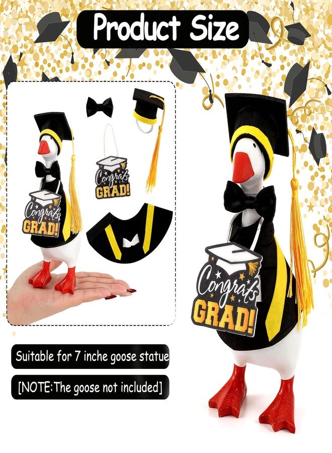 YGEINIT 7 Inch Desk Goose Outfits,Graduation Desk Goose Costumes Accessories, Graduation Decor for Desktop Goose Statues Classroom School and Home Table,Graduation Gift - Image 2