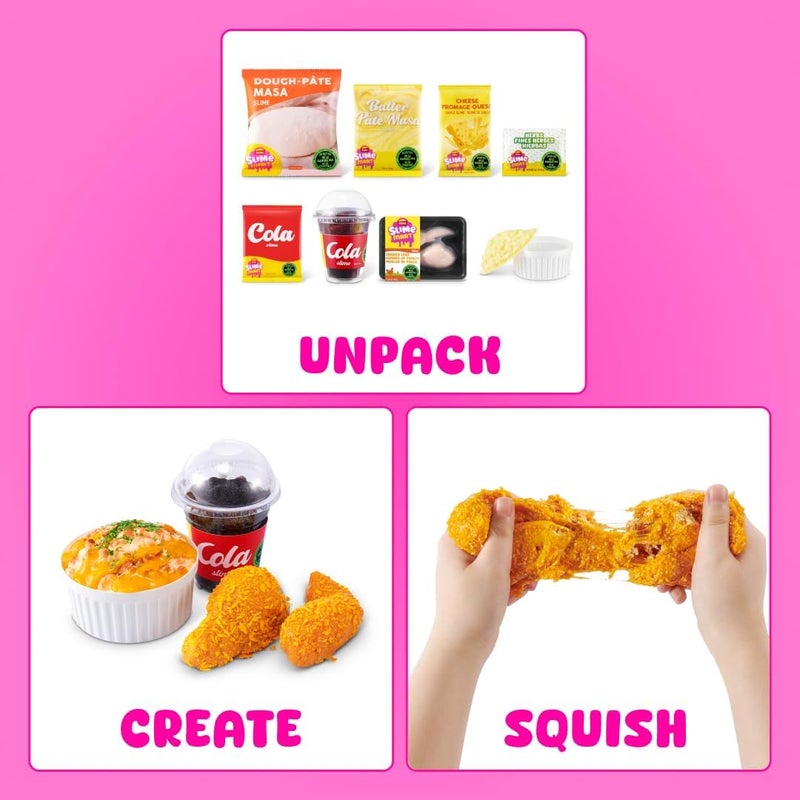 ZURU Slime Mart Small Shopping Basket Fast Food Chicken – Series 2 Mini Collectible - Image 4