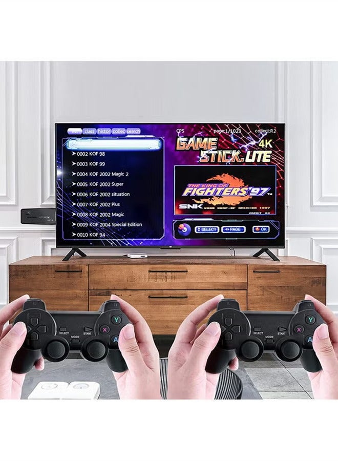 Wireless Retro Game Console,Plug and Play Video Game Stick Built in 10000+ Games,9 Classic Emulators, with Dual 2.4G Wireless Controllers - Image 4