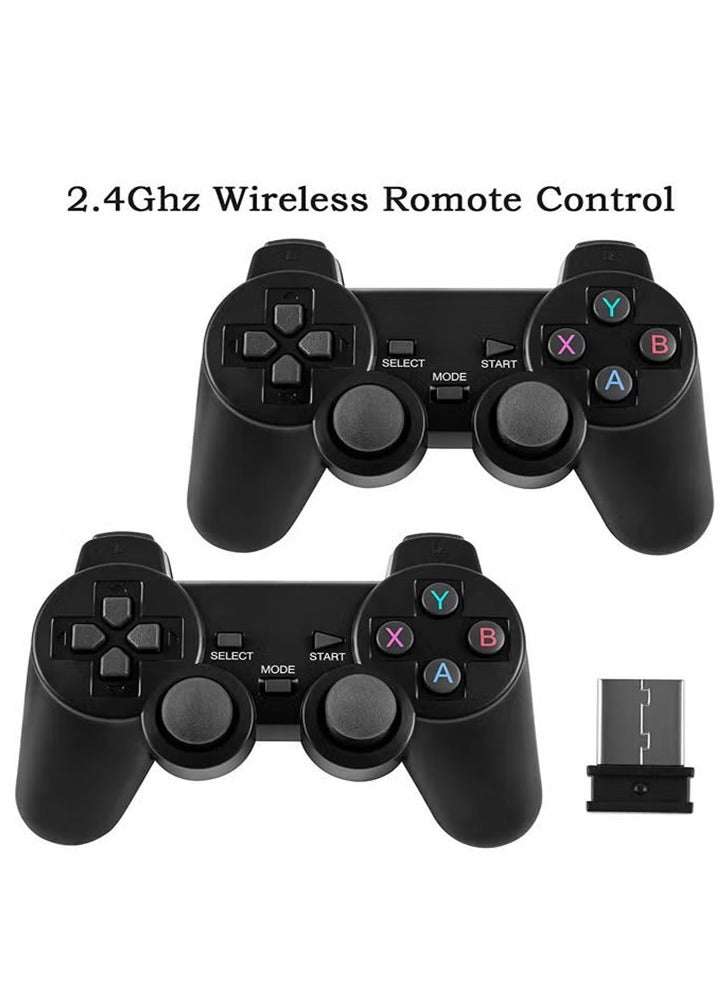 Wireless Retro Game Console,Plug and Play Video Game Stick Built in 10000+ Games,9 Classic Emulators, with Dual 2.4G Wireless Controllers - Image 2