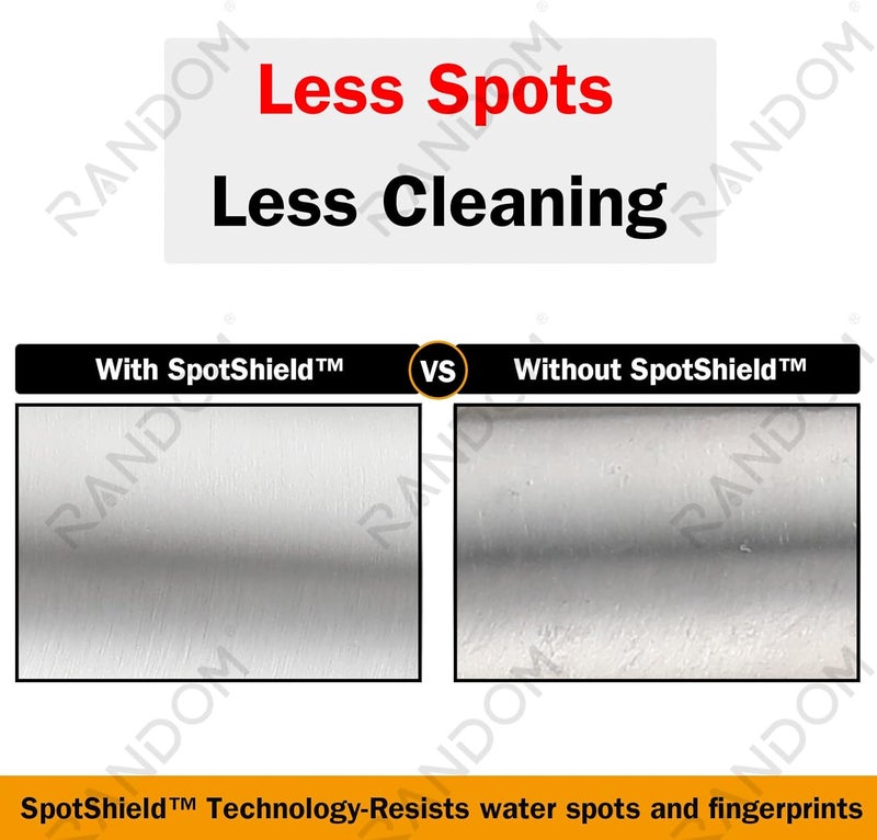 Random 16 Inch Shower Arm with Flange,Stainless Steel 90 Degree Rain Shower Head Extension Arm,Wall-Mounted Shower Head Arm for Fixed Shower Head,Brushed Nickel.RD91018-16BN - Image 2