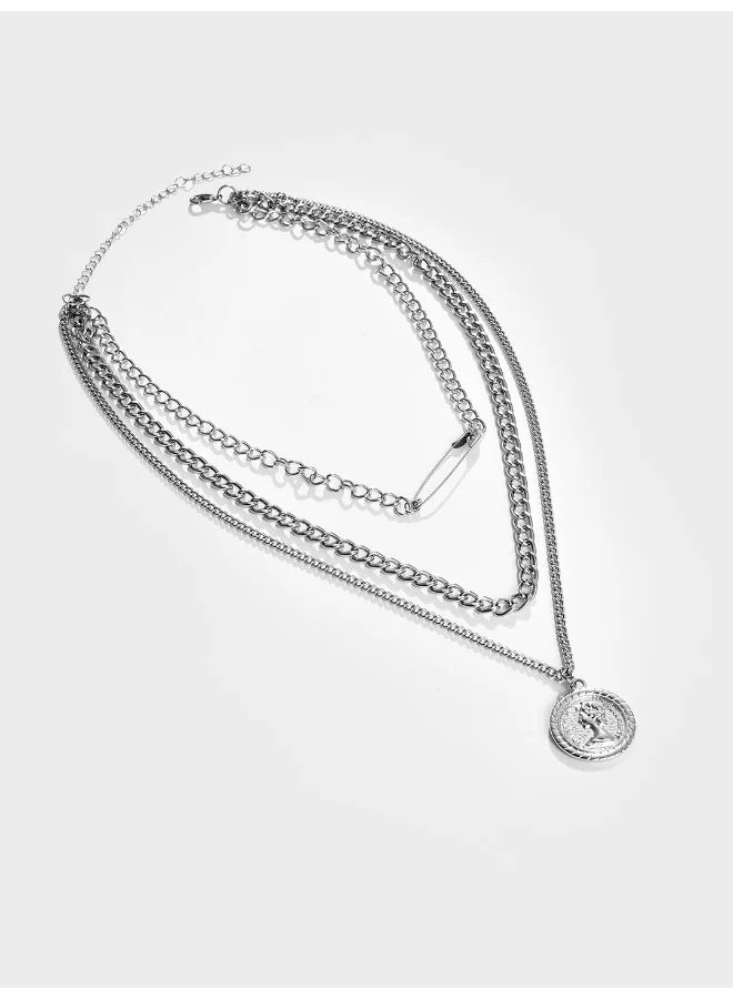 سوهي قلادة مصمم مطلية بالفضة