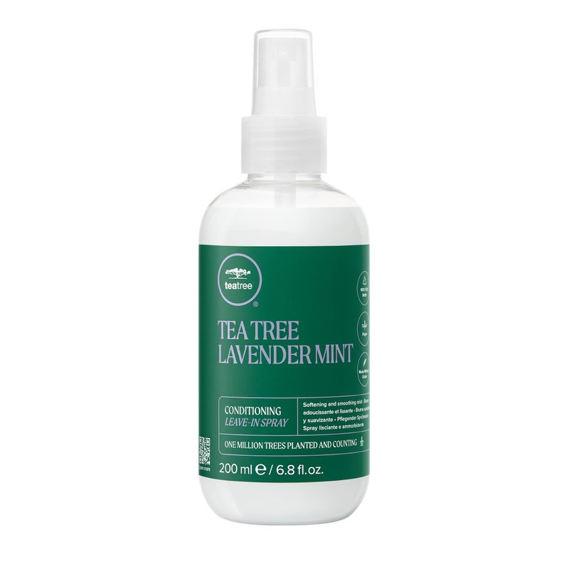 Tea Tree Lavender Mint Conditioning Leave-In Spray, Lightweight Leave-In Conditioner, Softens + Smooths, For Coarse + Dry Hair, 6.8 fl. oz. - Image 1