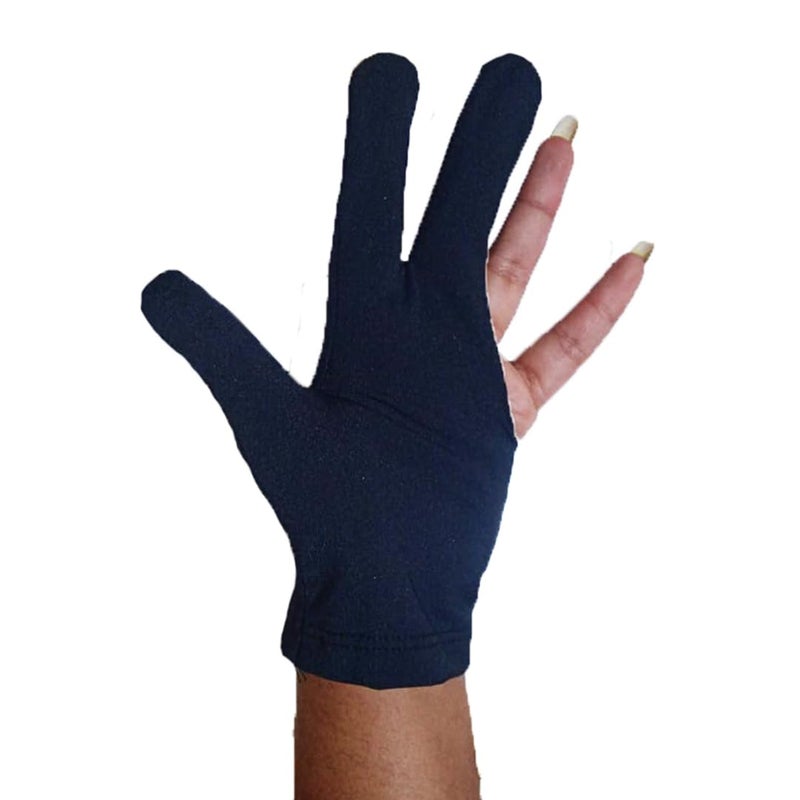 Novafit - Snooker Pool Billiards Nylon Gloves (Black - 2 Pieces) - Image 4