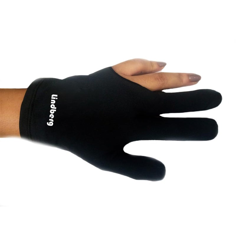 Novafit - Snooker Pool Billiards Nylon Gloves (Black - 2 Pieces) - Image 5