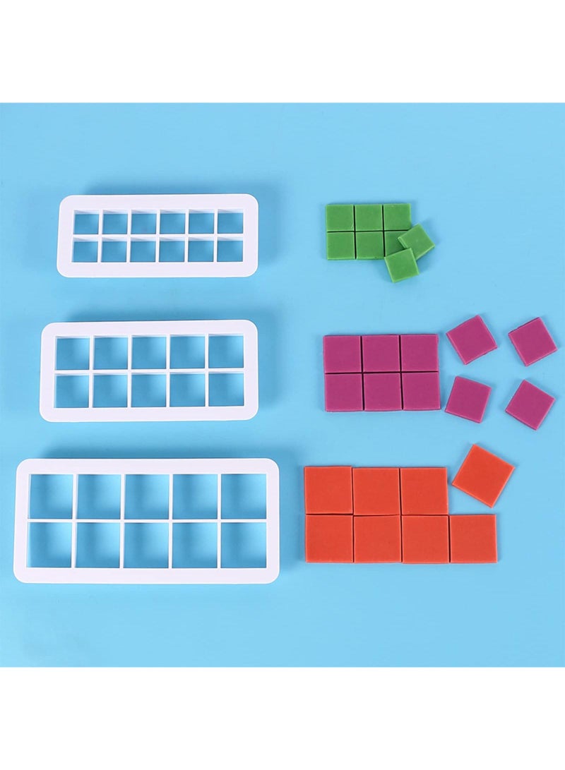 Sweet seven Square Cookie Cutter Set - 3 Sizes for Cake, Fondant, and Biscuits - Geometric Multicutter for Decorating - Easy Baking & Creativity - Image 2