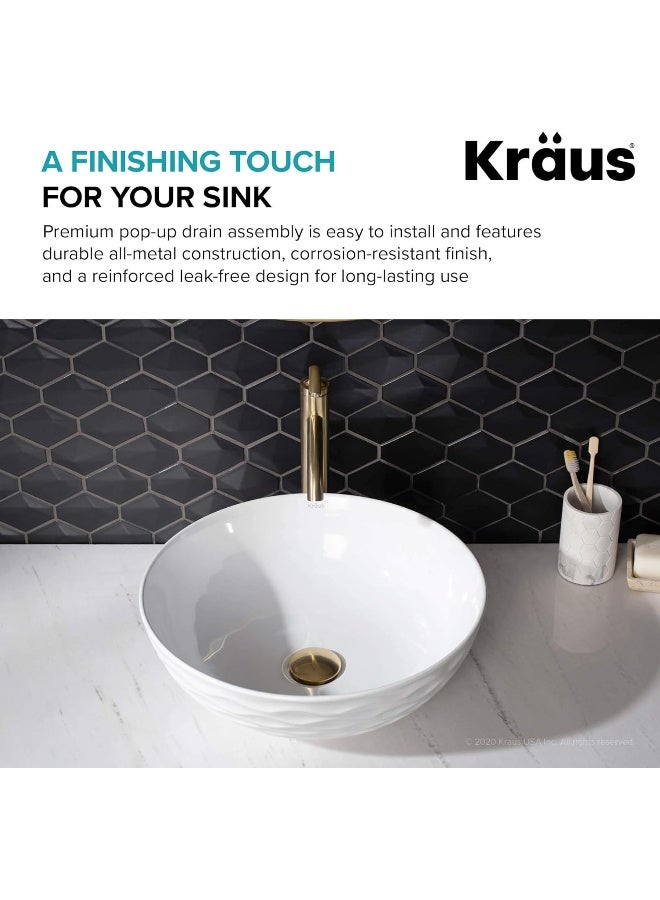 Kraus صمام تصريف كراوس PU-10BG، ذهب مصقول - Image 3