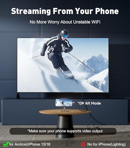UANTIN USB-C to DisplayPort 2.1 Cable | 16K@30Hz 8K@120Hz 4K@240Hz 40Gbps Type C to Display Port Cord [Thunderbolt 3/4/5 Compatible] DP Cable for iPhone 16/15,Galaxy S24,MacBook Pro/Air,iPad - 3FT - Image 5