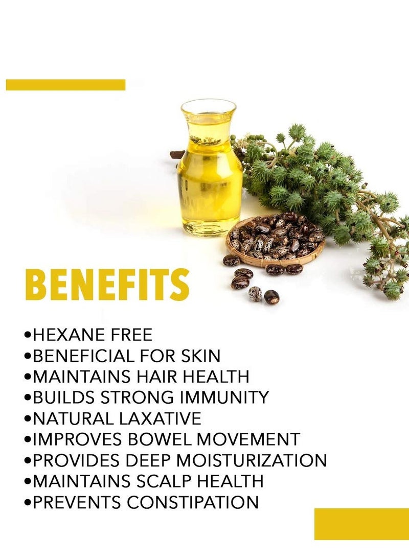 nutriorg Nutriorg Organic Flaxseed Oil & Castor Oil, 100 Ml (Pack Of 2)  - Image 2