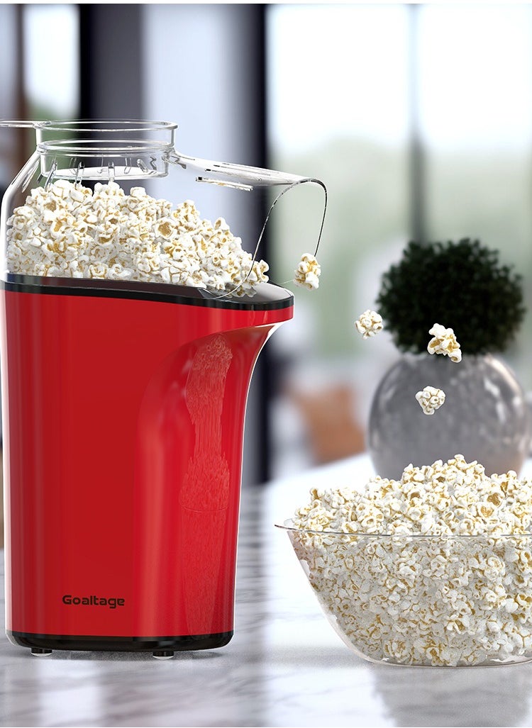 Goaltage  | HealthyPop Popcorn Maker with Hot Air Technology, High Capacity, Measuring Cup, Oil-Free and Compact Design Healthy, Fast, and Efficient Snacking Solution (PCM01))