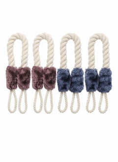 Excefore Door Stop Stopper Rope Anti-Crash Door Handles Rope Anti-Collision Baby Safety Finger Pinch Guard Protectors 4 Pcs  - Image 1