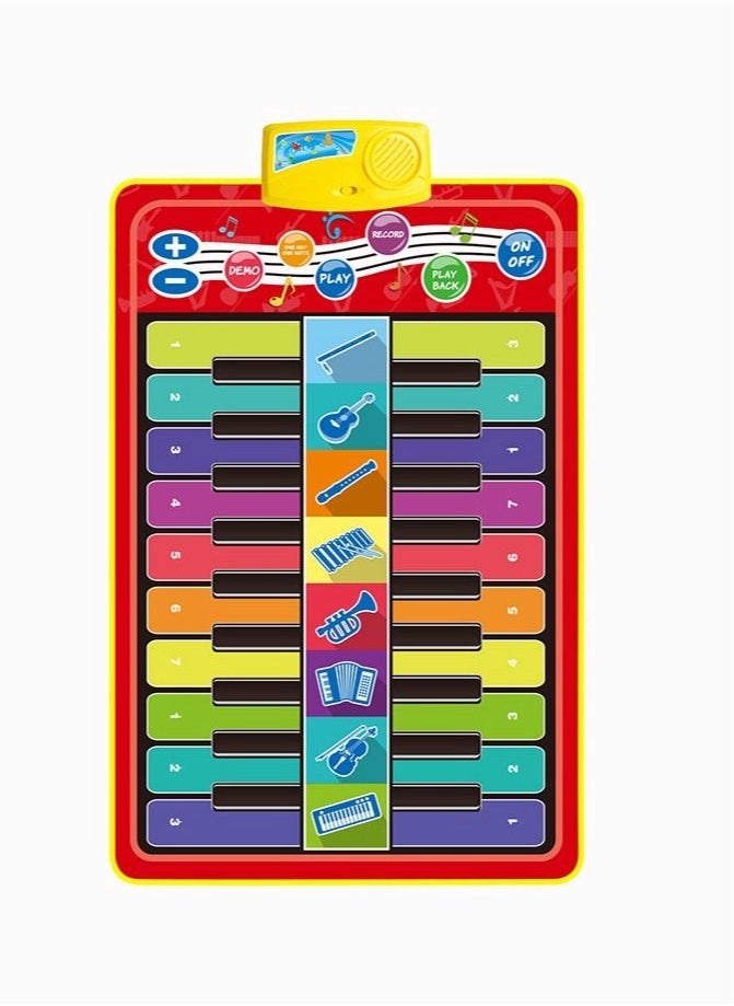 Children's Music Mat with 8 Instruments ,Child Floor Keyboard Touch Play Blanket Build-in Speaker Recording Function for Baby Girls Boys - pzsku/ZA96AB9FA21A8A4FDBB30Z/45/_/1688453036/eb6b2c86-429e-4f54-b2e0-655c577fecc2