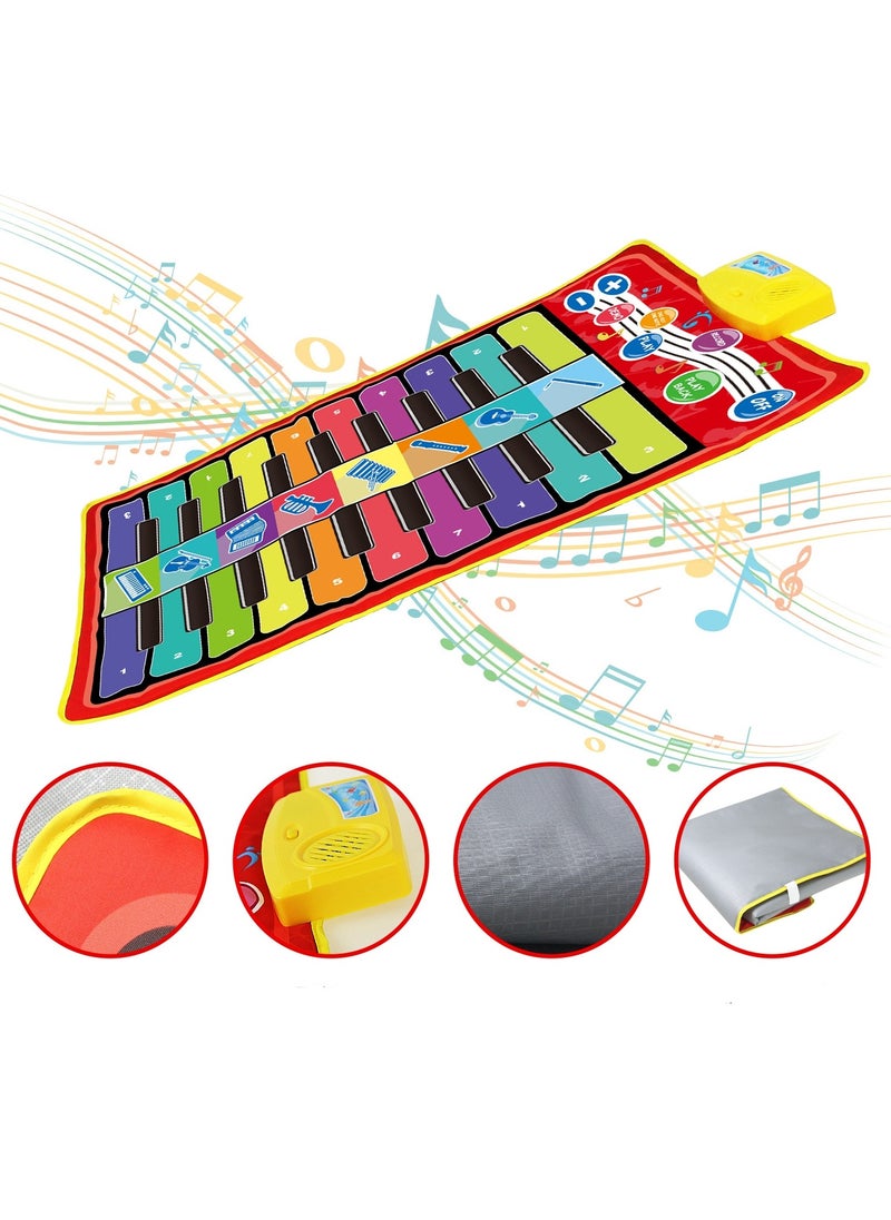 Children's Music Mat with 8 Instruments ,Child Floor Keyboard Touch Play Blanket Build-in Speaker Recording Function for Baby Girls Boys - pzsku/ZA96AB9FA21A8A4FDBB30Z/45/_/1711531002/314b9ae8-ebab-41c8-b7dd-afcc3540d2a3