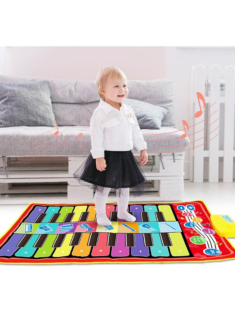 Children's Music Mat with 8 Instruments ,Child Floor Keyboard Touch Play Blanket Build-in Speaker Recording Function for Baby Girls Boys - pzsku/ZA96AB9FA21A8A4FDBB30Z/45/_/1711531003/c2f30b1e-bac2-4743-b002-ebaf6551834b