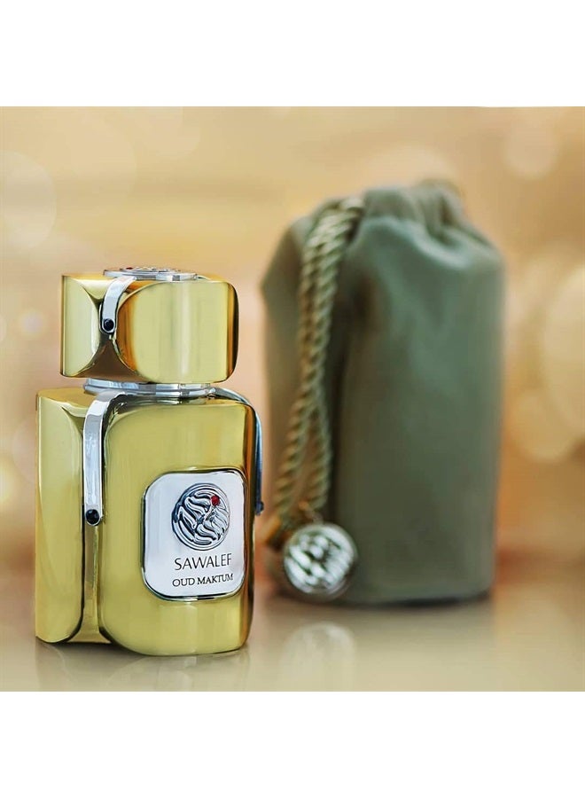 SWISS ARABIAN إيليوشن، عطر أو دو بارفان 80 مل من مجموعة سوالف بوتيك | عطر خشبي جاف للجنسين | يدوم طويلاً مع أثر قوي | كولونيا للرجال وعطر للنساء عود