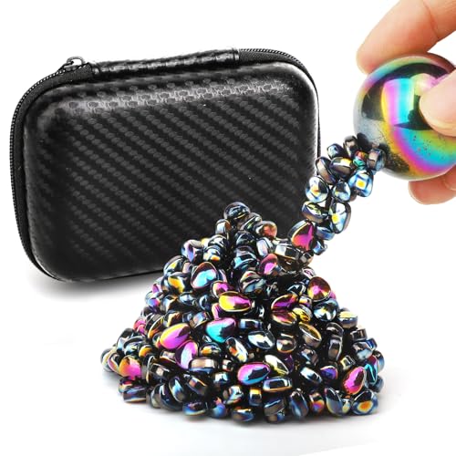 LNCOJOLM Magnet Stone Ferrite Putty with 2 Big Magnet Smooth Magnetic Ferrite Magnet Rock Ball Fidget Toy Science Kit Office Desk Toy Decoration Gift for Adults - Image 1
