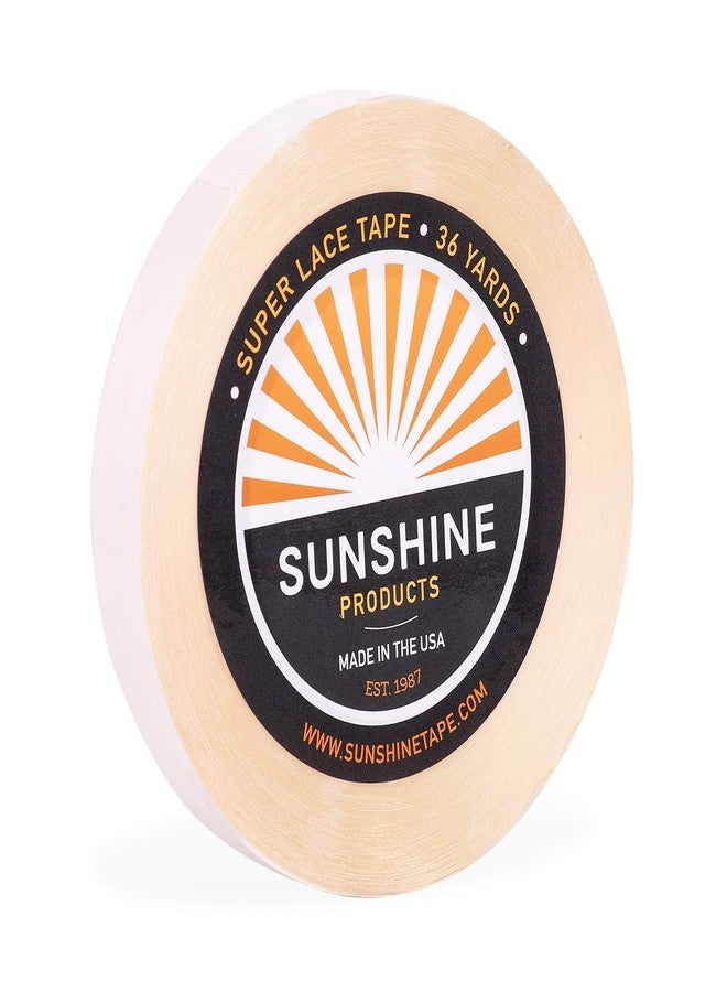 SUN SHINE Maximum Wear Hair System Tape Roll - Super Lace Wig Tape - Long Lasting Aggressive Hold Lace Hair Replacement - 4+ Week Hold - 3/4" x 36 yds - Image 1