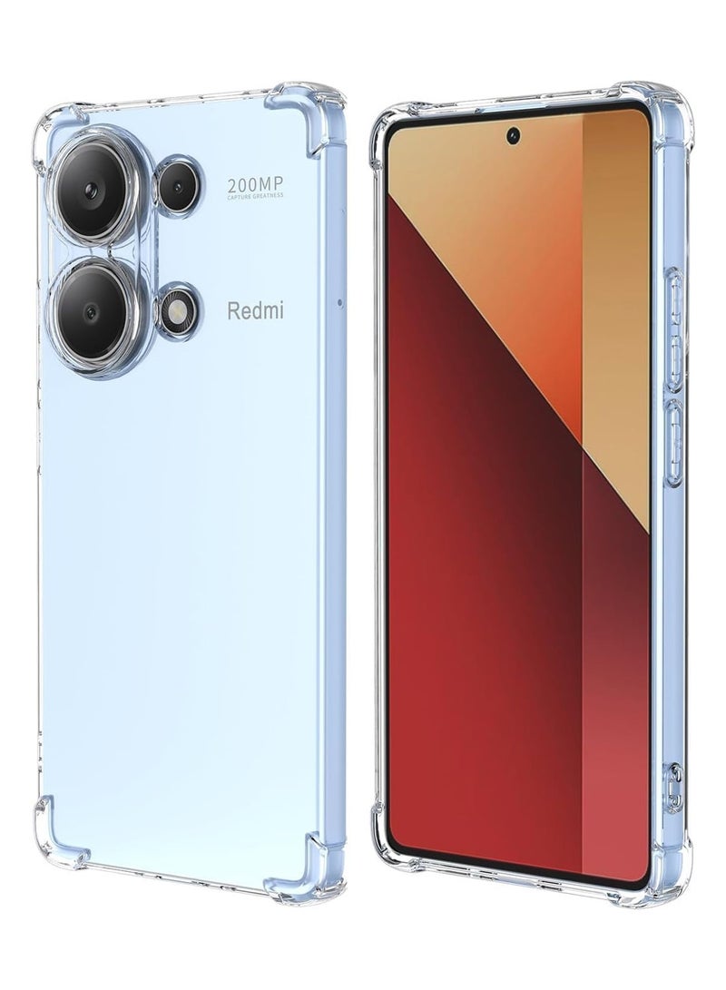 Techie Xiaomi Redmi note 13 Pro 4G / Poco M6 Pro 4G Case - TPU Bumper Corner Transparent Back Cover Case with Camera Lens Protection For Xiaomi Redmi note 13 Pro 4G / Poco M6 Pro 4G - Clear - Image 1