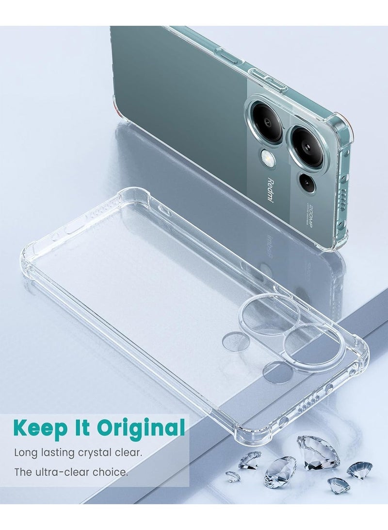 Techie Xiaomi Redmi note 13 Pro 4G / Poco M6 Pro 4G Case - TPU Bumper Corner Transparent Back Cover Case with Camera Lens Protection For Xiaomi Redmi note 13 Pro 4G / Poco M6 Pro 4G - Clear - Image 5
