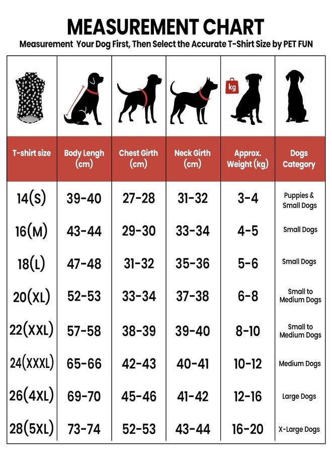 PET FUN قميص صيفي لطيف مطبوع عليه صورة كلب، مريح للارتداء مع إغلاق فيلكرو، لون وتصميم عشوائي - أي قطعة واحدة (مقاس M - 16 رقم). - Image 4