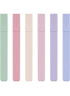 Generic Highlighters Pen 6pcs Cute Pastel Highlighters Aesthetic Highlighter Marker Set Marker Pen  - Image 1