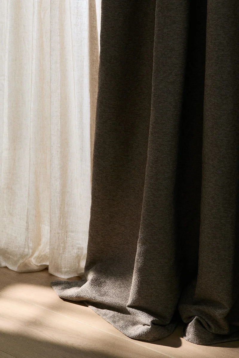 H&M 1-pack long and wide bouclé curtain length