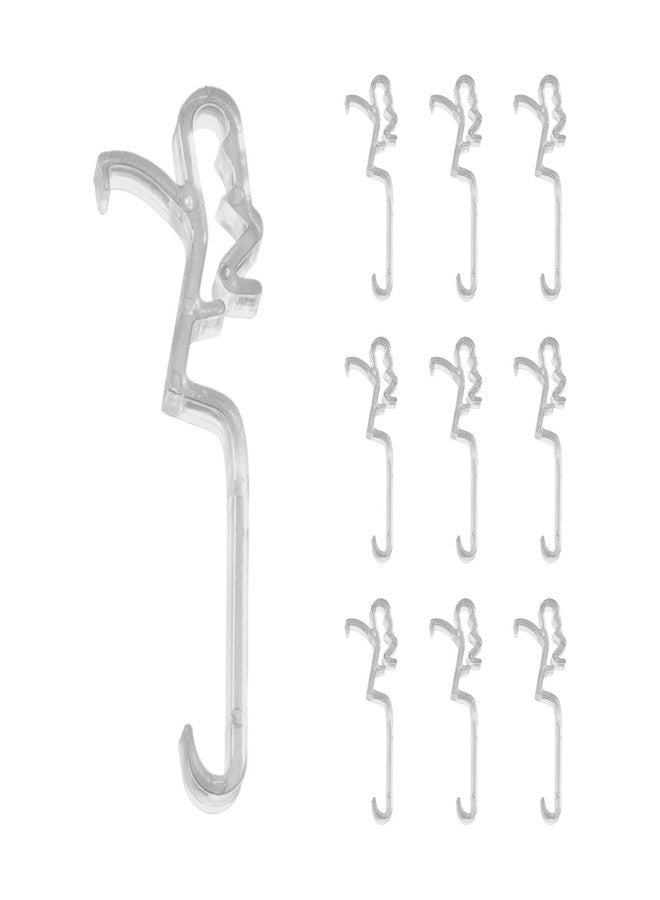 Shahn Clear Hidden Retainer Holder Valance Clips Replacement Parts for Hunter Douglas Country Woods and Faux Wood Blinds 10 Pcs - Image 1