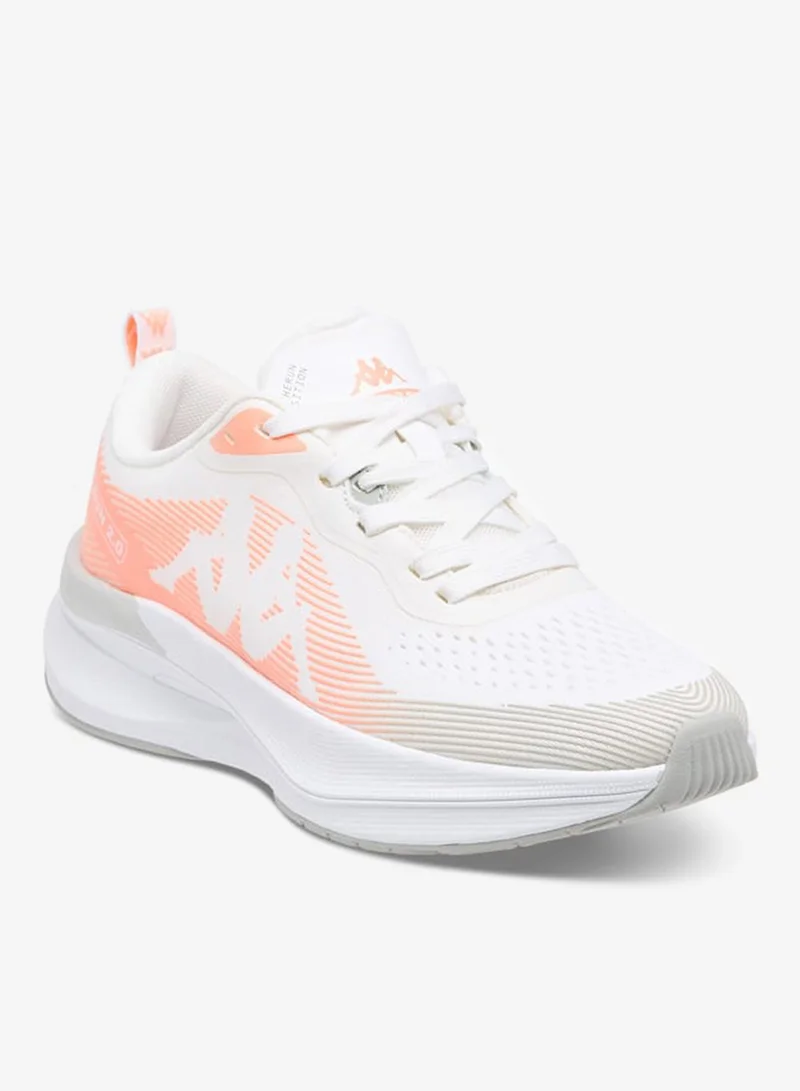 Kappa Women's Logo Detail Sports Shoes with Lace-Up Closure - RUN 2.0