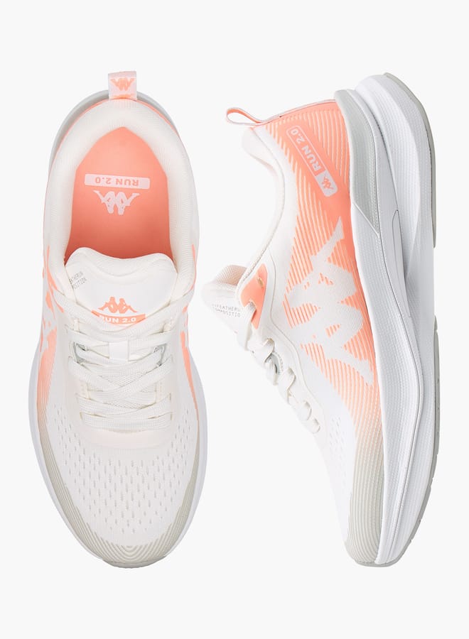 Kappa Women's Logo Detail Sports Shoes with Lace-Up Closure - RUN 2.0 - Image 1