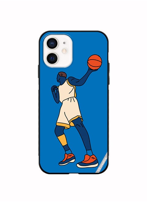 Protective Case Cover For Apple iPhone 12 mini Basketball Player In Action With Ball Design Multicolour
