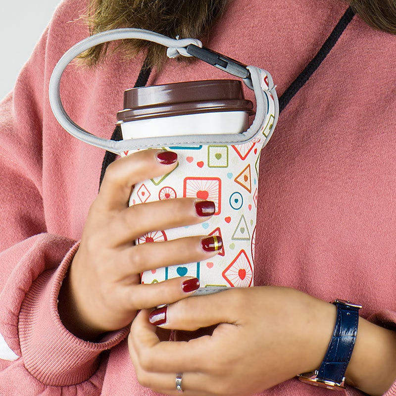 Portable Beverage Cup Cover Milk Tea Coffee Cup Cloth Cover Anti-Scalding Belt Snap Available Strap Portable Milk Tea Cup Cover - Image 5