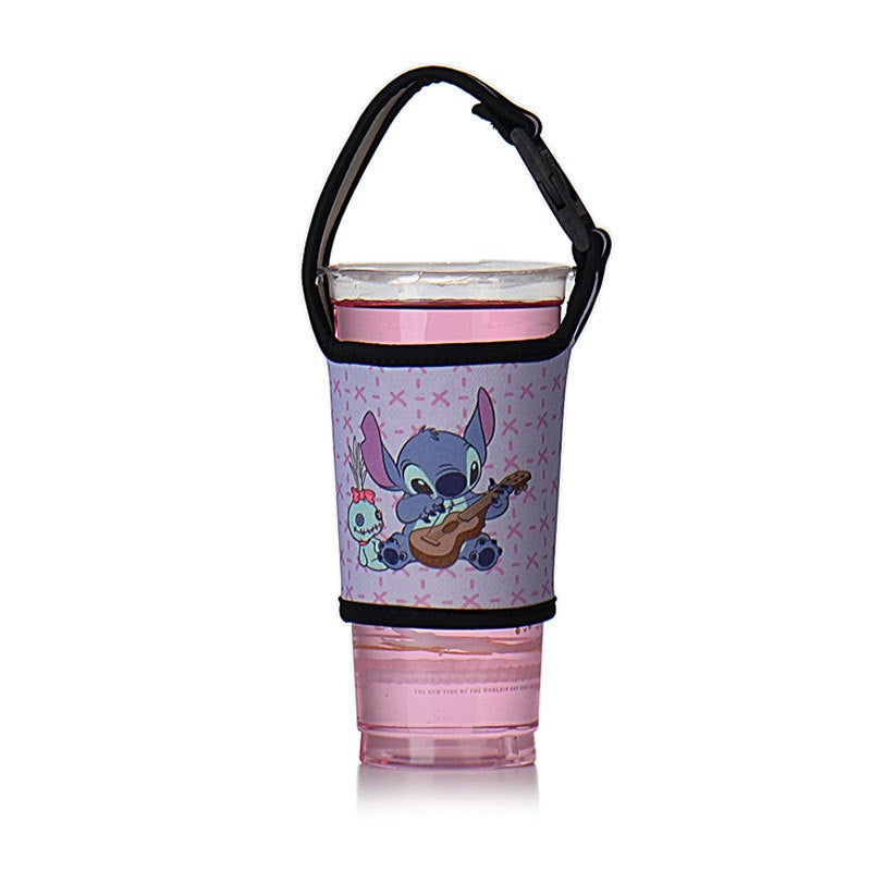 Portable Beverage Cup Cover Milk Tea Coffee Cup Cloth Cover Anti-Scalding Belt Snap Available Strap Portable Milk Tea Cup Cover - Image 4