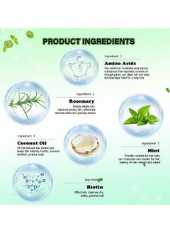 EELHOE Rosemary Mint Strengthening Shampoo Infused With Biotin, Cleanses And Helps Strengthen Weak And Brittle Hair  - Image 3