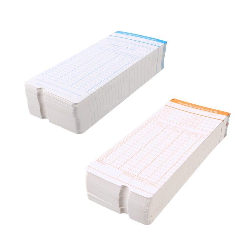 Monthly Attendance Cards Double Sided Recording Office Tracking Cardboard Set - Image 2