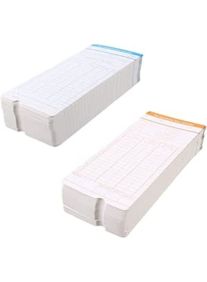 Monthly Attendance Cards Double Sided Recording Office Tracking Cardboard Set - Image 1